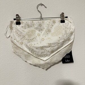 Lulu's Cream Lace-Trimmed Top